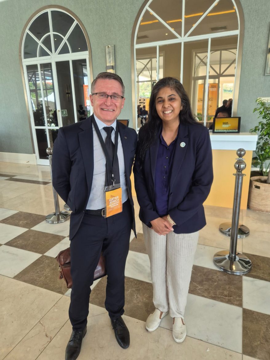 Japie Fullard; CEO, GlencoreAlloys, South Africa and keynote speaker at the Qatar Africa Summit 2025 alongside Lavina Ramkissoon; Global AI Ethics expert while at the Qatar Africa Summit 2025.